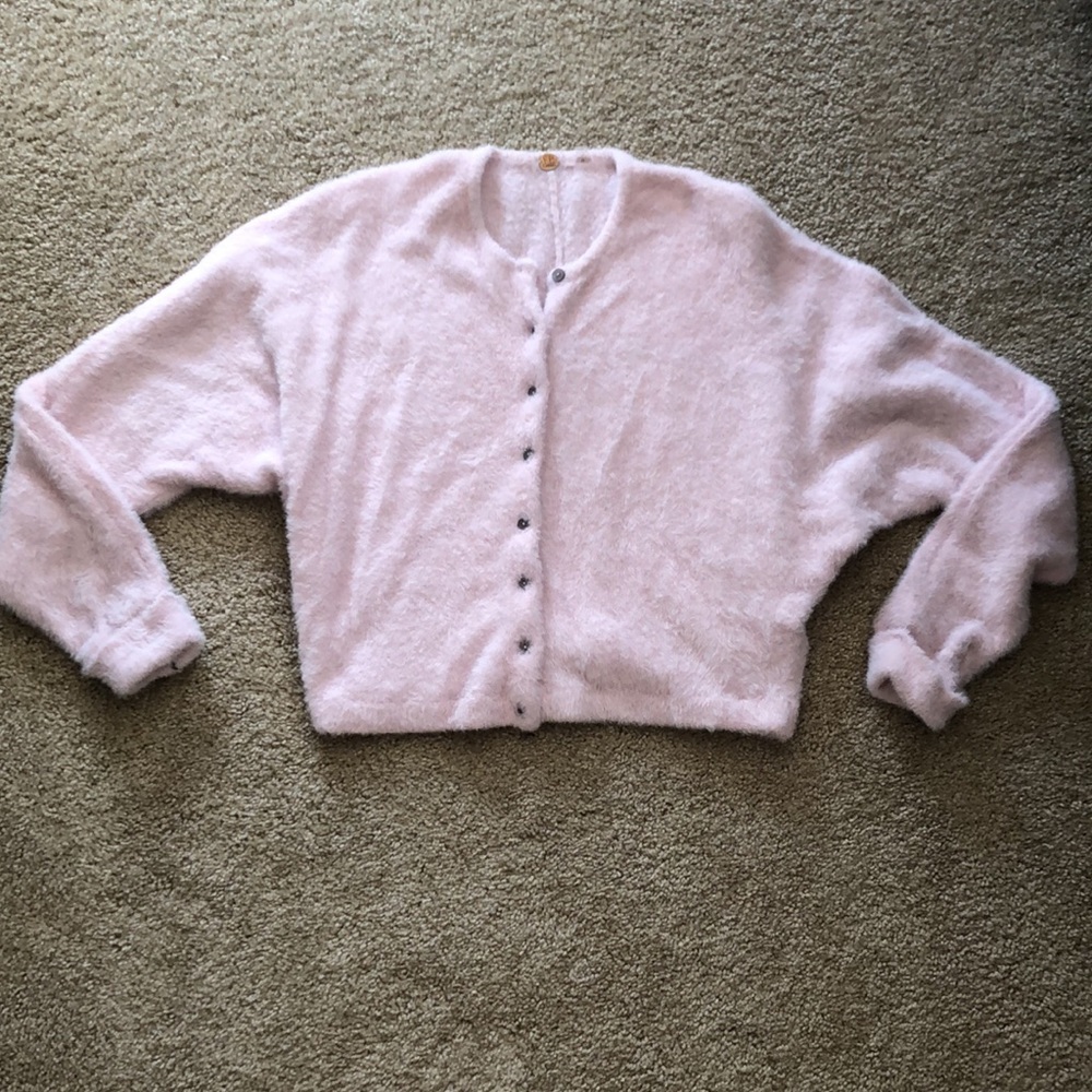 Free People Light Pink Cashmere Sweater